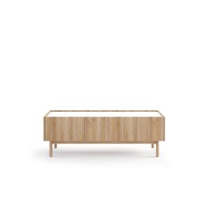 TV stolek Boho La 144 cm dub riviera/bílý mramor