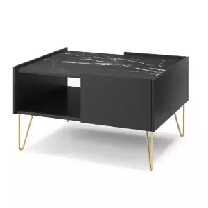 Konferenční stolek Harmony Va 97 cm černý/černý mramor