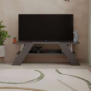 TV stolík Houseland Farfalla 120 cm antracitovo sivý