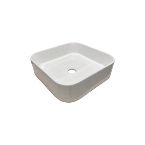 Keramické umyvadlo na desku Sara-2 37,5 cm bílý lesk