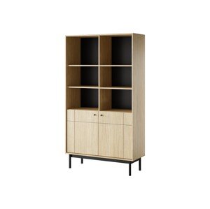 Knihovna Japandi 104 cm dub linea