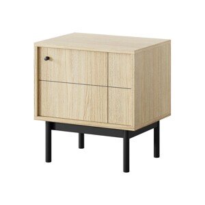 Noční stolek Japandi 54 cm dub linea