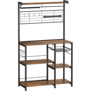 Kuchyňský regál Vasagle Shelfy hnědý/černý