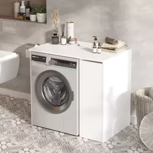 Koupelnová skříňka nad pračku Houseland Libi bílá