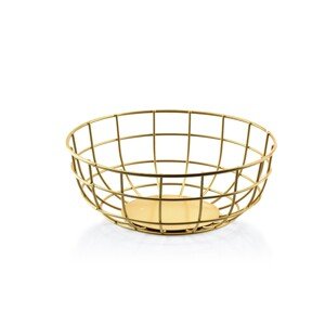 Dekorativní košík Cedric M 25 cm zlatý