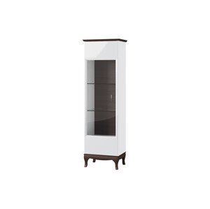 Vitrína Massimo 10 62 cm levá bílá/mocca