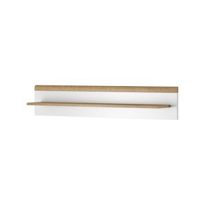 Nástěnná police Primo 107 cm dub Riviéra/bílá