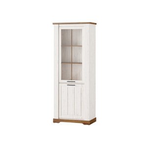 Vitrína Country 10 79 cm dub Stirling/borovice Andersen