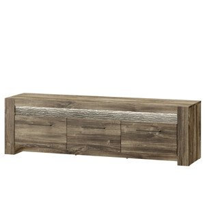 Televizní stolek Belveder 25 158 cm s LED osvětlením dub Stirling
