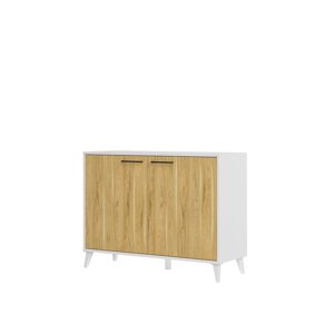 Komoda Barris 44 110 cm ořech americký/bílá