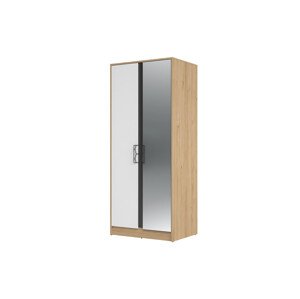 Šatní skříň Moet 70 84 cm ořech americký Jackson/bílá/grafit
