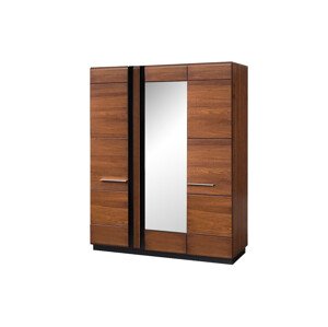 Šatní skříň Porti 73 165 cm z masivu dub antický