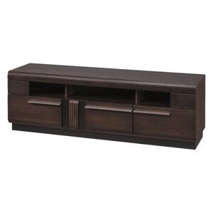 TV stolek Porti 25 160 cm z masivu dub čokoládový