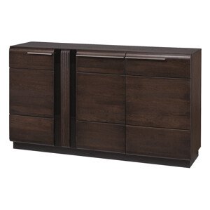 Komoda Porti 45 160 cm z masivu dub čokoládový