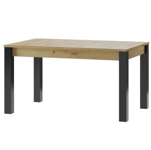 Rozkládací jídelní stůl Lucas II 40 140/210 cm dub Artisan/černý
