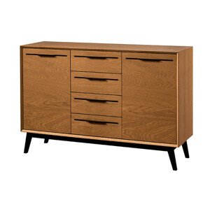 Komoda Lazure 45 136 cm dub Rustikal karamelový