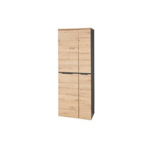 Kancelářská knihovna Brego 01 75 cm grafit/dub Artisan