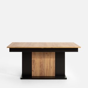 Jídelní rozkládací stůl Venetto 160/410 cm dub Craft zlatý/černý