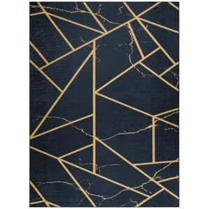 Koberec ARLEN MARBLE3 černo-zlatý