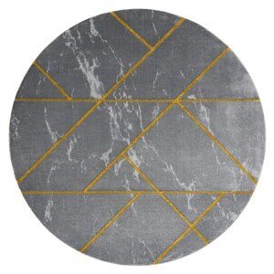 Kulatý koberec ESTEMA MARBLEGEO šedý