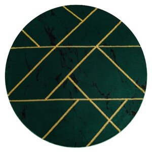 Kulatý koberec ESTEMA MARBLEGEO láhvově zelený