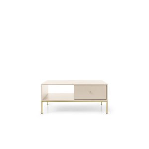 Konferenční stolek Mono II 104 cm béžový/zlatý