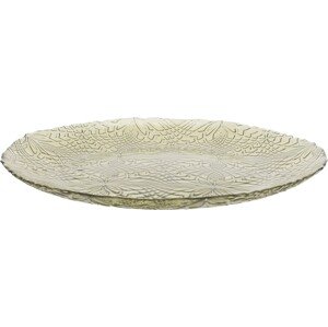 Skleněný servírovací talíř SIMPLICITY 28 cm zelený