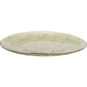 Skleněný servírovací talíř SIMPLICITY 32 cm zelený