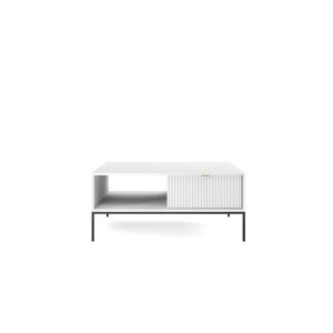 Konferenční stolek Nova 104 cm bílý/černý