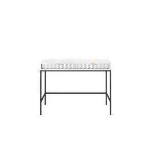 Toaletní stolek Nova 104 cm bílý/černý