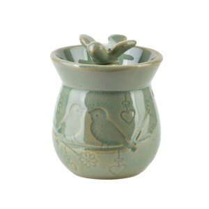 Keramická aroma lampa LOSKI 9 cm zelená