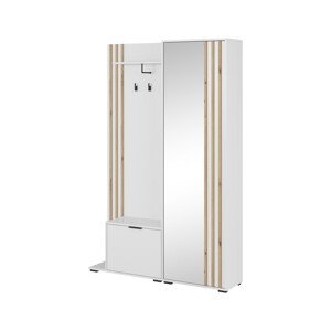 Předsíňová stěna Nelly 131 cm dub artisan/bílá