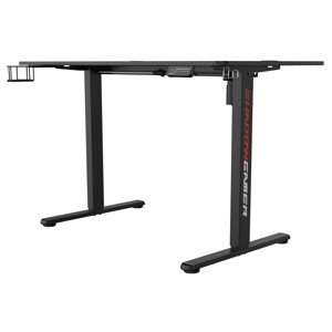 Výškově nastavitelný elektrický herní stůl SHADOW GAMER 1.0 120 cm černý