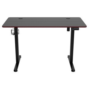 Výškově nastavitelný elektrický herní stůl  SHADOW GAMER 2.0 LED RGB 120 cm černý