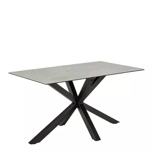 Jídelní stůl Heaven 135 cm šedá/černá