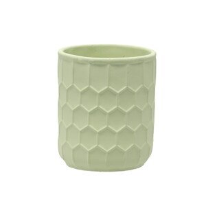 Cementový obal na květináč ELEGANT 13,5 cm zelený
