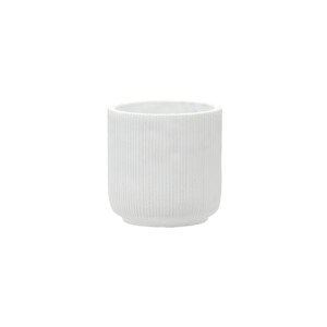 Cementový obal na květináč ANTIQUE 11,5 cm bílý