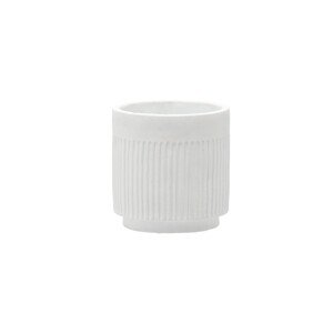 Cementový obal na květináč ANTIQUE 11,5 cm bílý