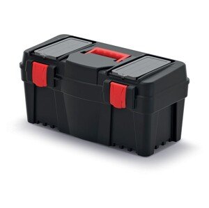 Plastový kufr na nářadí CALIDER 55 cm černo-červený