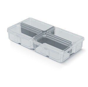 Organizér MESX BOX 28,5x15,8x5,7 cm transparentní