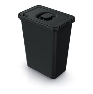 Odpadkový koš System Flad s víkem 10 L černý