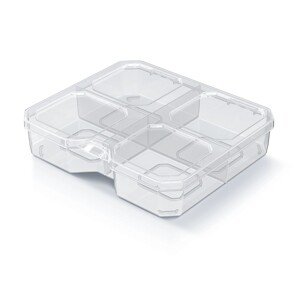 Organizér RQS BOX 15,6x14x3,5 cm transparentní