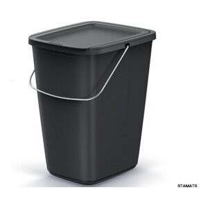 Odpadkový koš COMPACTO FLAS 12 L černý