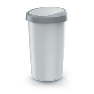 Odpadkový koš COMPACTO FLAS 50 L popelavě šedý/světle šedý