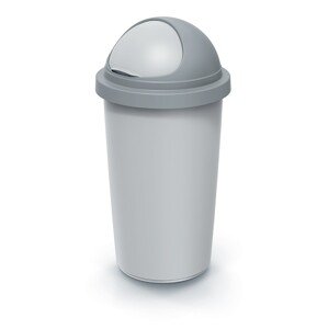 Odpadkový koš COMPACTO ROLL 30 L popelavě šedý/světle šedý