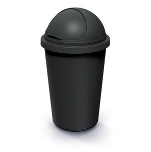 Odpadkový koš COMPACTO ROLL 50 L černý