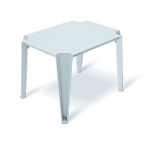 Zahradní konferenční stolek LOTTIES 77x59x56,5 cm světle šedý