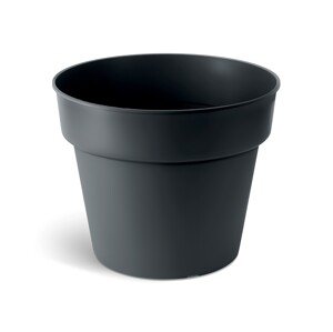 Plastový květináč PLANTIS černý matný