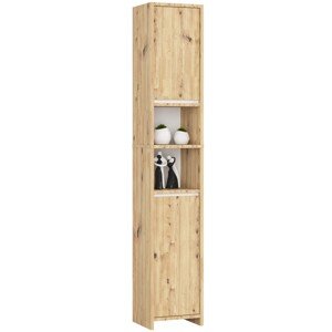 Koupelnová skříňka UNI 180 cm dub artisan/bílá