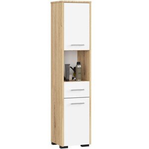 Koupelnová skříňka FIN II 30 cm dub artisan/blíá